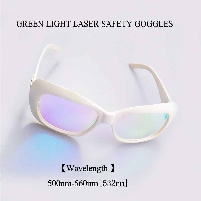 De witte van het de Groene Licht de Kader532nm Laser Beschermende brillen van de de Laserveiligheid